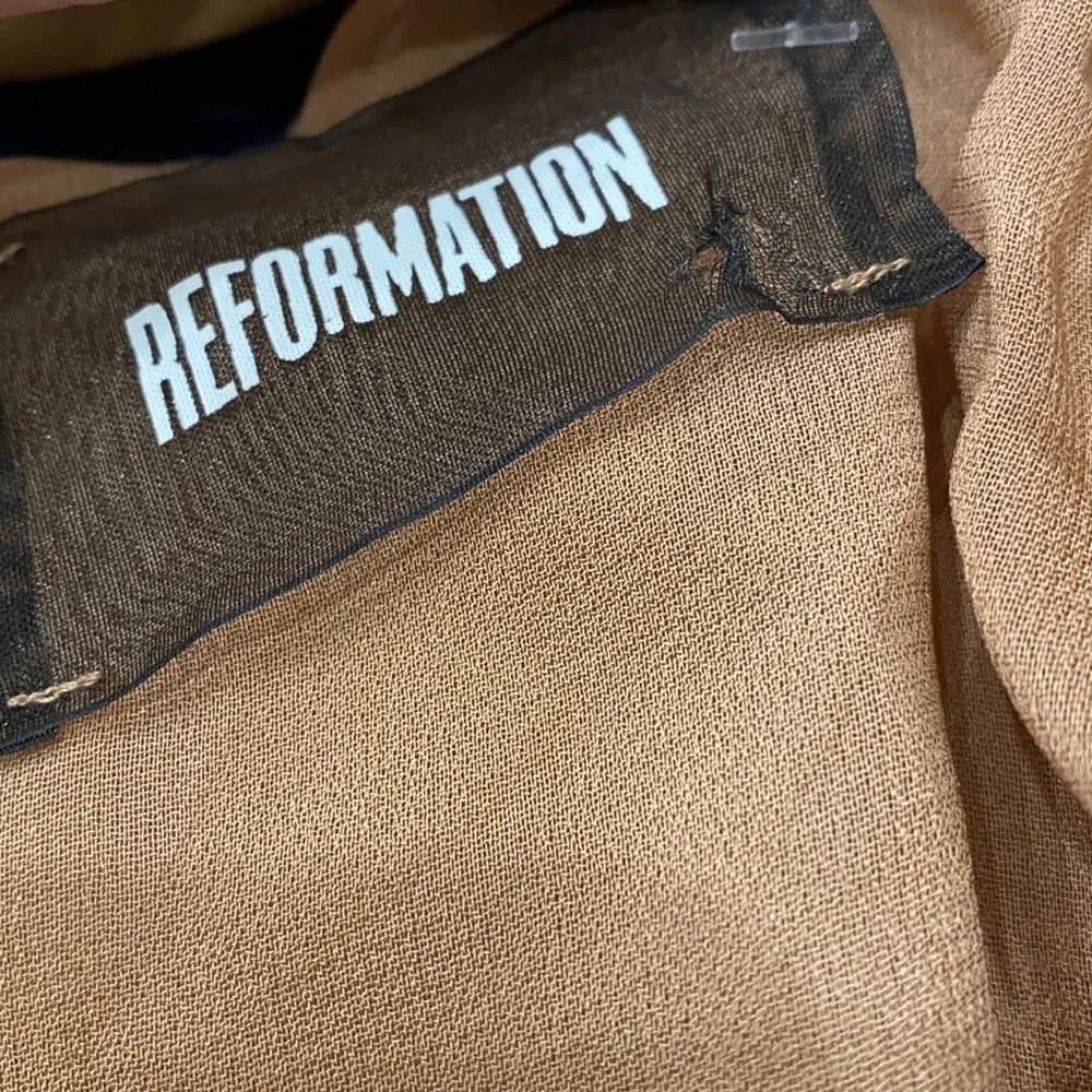 Reformation Darcy Dress in Buff - Picture 4 of 6